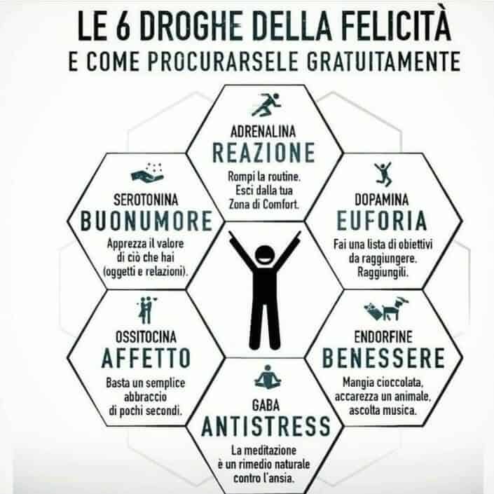 stress da rientro: le 6 droghe della felicità